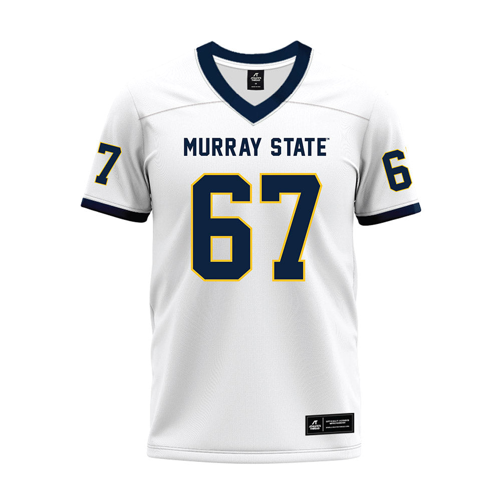 Murray State - NCAA Football : Thatcher Nagle - White Premium Football Jersey-0