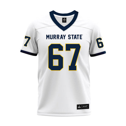 Murray State - NCAA Football : Thatcher Nagle - White Premium Football Jersey-0