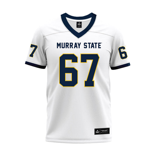 Murray State - NCAA Football : Thatcher Nagle - White Premium Football Jersey-0