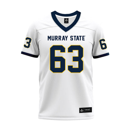 Murray State - NCAA Football : Jacob Darby - White Premium Football Jersey-0