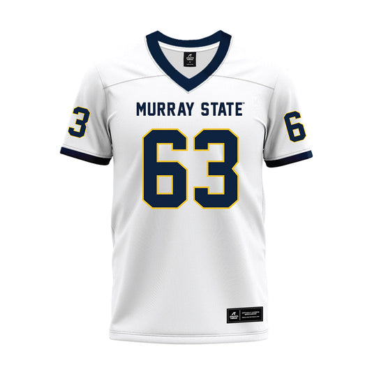 Murray State - NCAA Football : Jacob Darby - White Premium Football Jersey-0