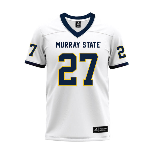 Murray State - NCAA Football : Zayden Cook - White Premium Football Jersey-0