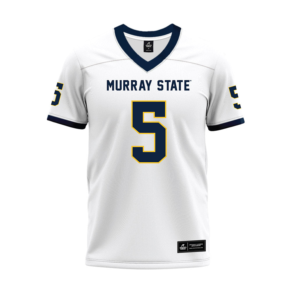 Murray State - NCAA Football : Sawyer Deerman - White Premium Football Jersey-0