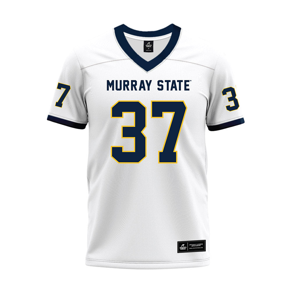 Murray State - NCAA Football : Logan Laughlin - White Premium Football Jersey-0