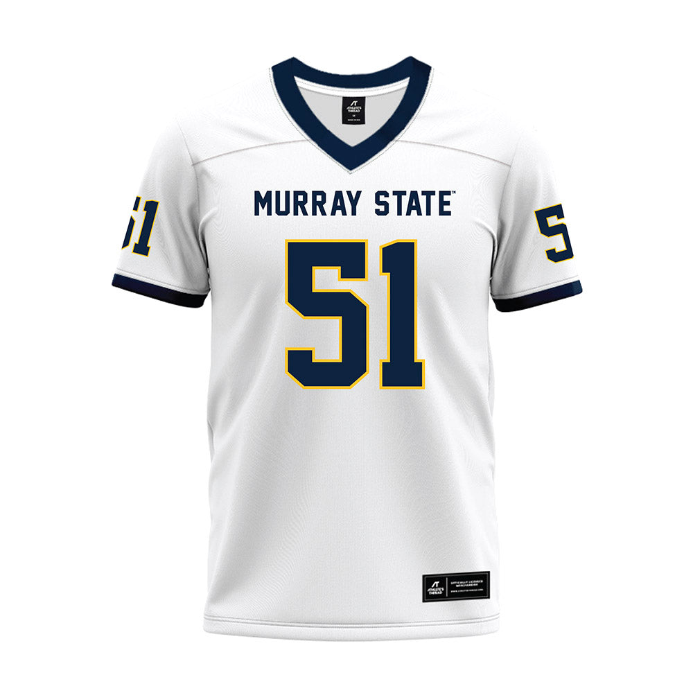 Murray State - NCAA Football : zaccheous grady - White Premium Football Jersey-0
