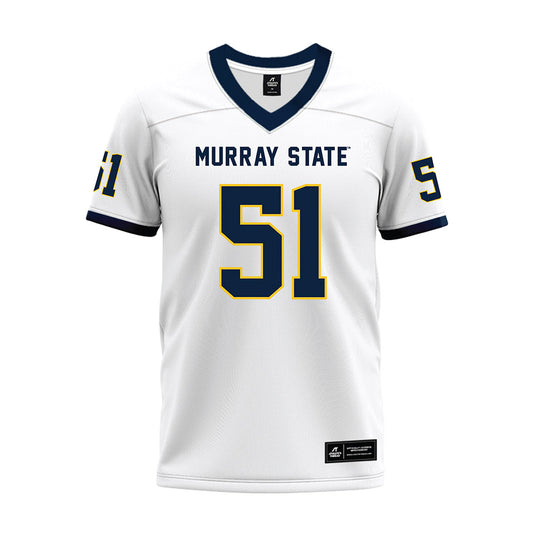 Murray State - NCAA Football : zaccheous grady - White Premium Football Jersey-0