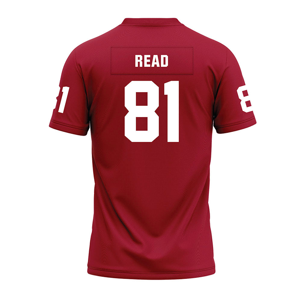 WSU - NCAA Football : Peyton Read - Cardinal Premium Football Jersey-1