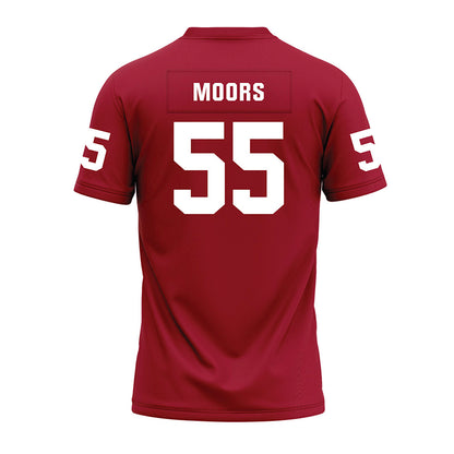 WSU - NCAA Football : Hyrum Moors - Cardinal Premium Football Jersey