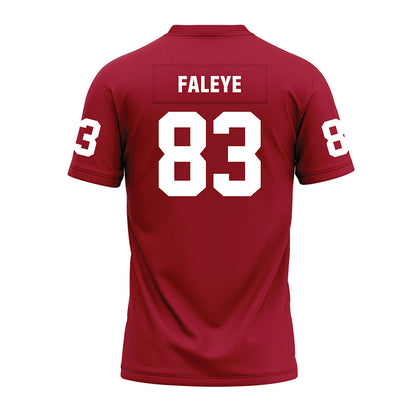 WSU - NCAA Football : Ademola Faleye - Cardinal Premium Football Jersey-1