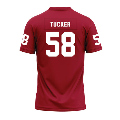 WSU - NCAA Football : Malijah Tucker - Cardinal Premium Football Jersey-1