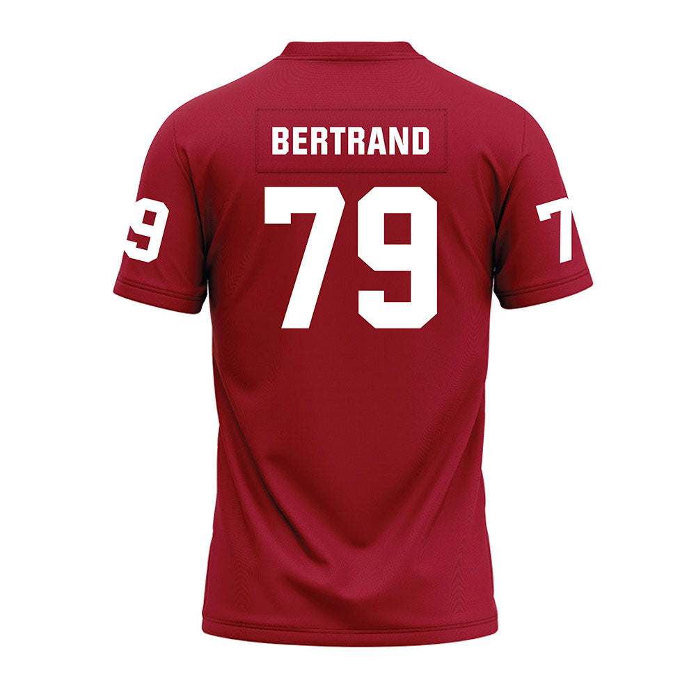 WSU - NCAA Football : Turner Bertrand - Cardinal Premium Football Jersey-1