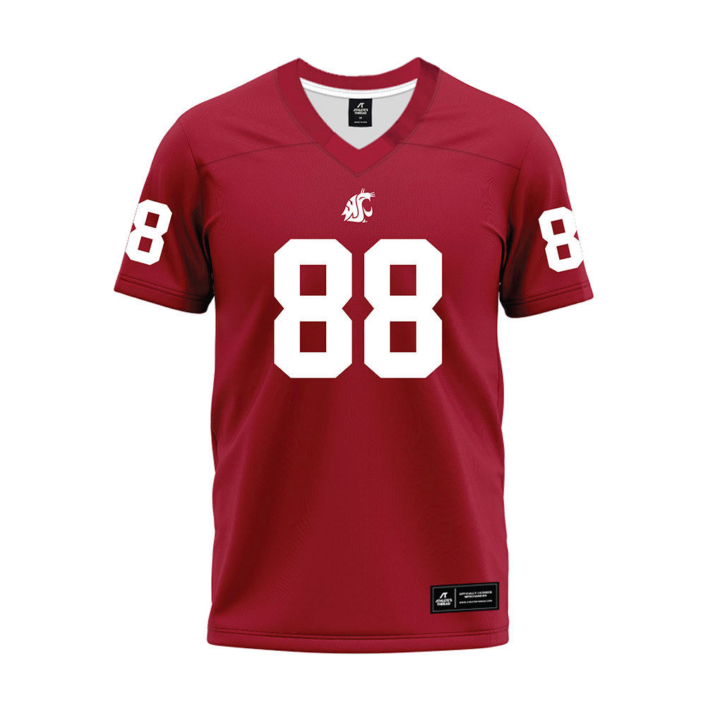 WSU - NCAA Football : Mackenzie Alleyne - Cardinal Premium Football Jersey-0