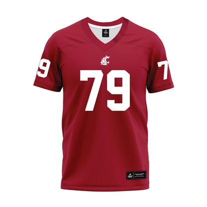 WSU - NCAA Football : Turner Bertrand - Cardinal Premium Football Jersey-0