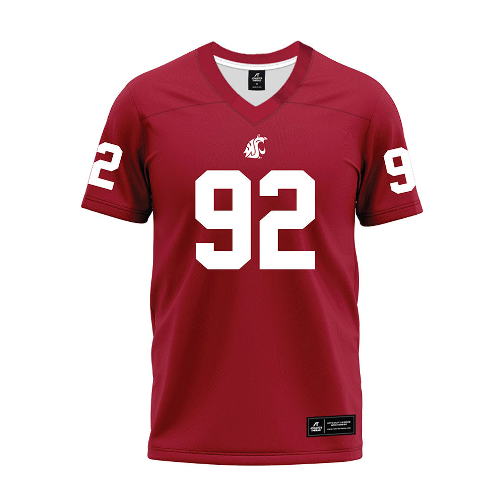 WSU - NCAA Football : Darrion Dalton - Cardinal Premium Football Jersey-0