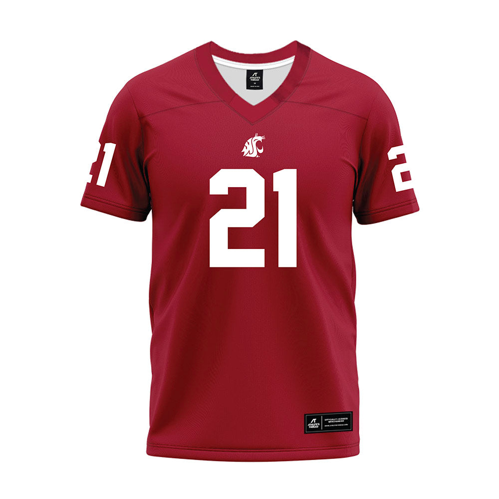 WSU - NCAA Football : Carter Pabst - Cardinal Premium Football Jersey-0