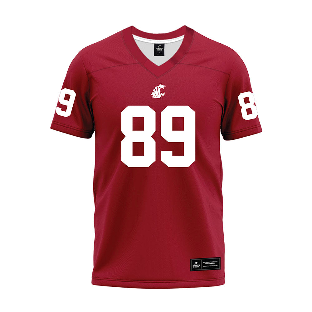 WSU - NCAA Football : Donovan Fitzmaurice - Cardinal Premium Football Jersey-0