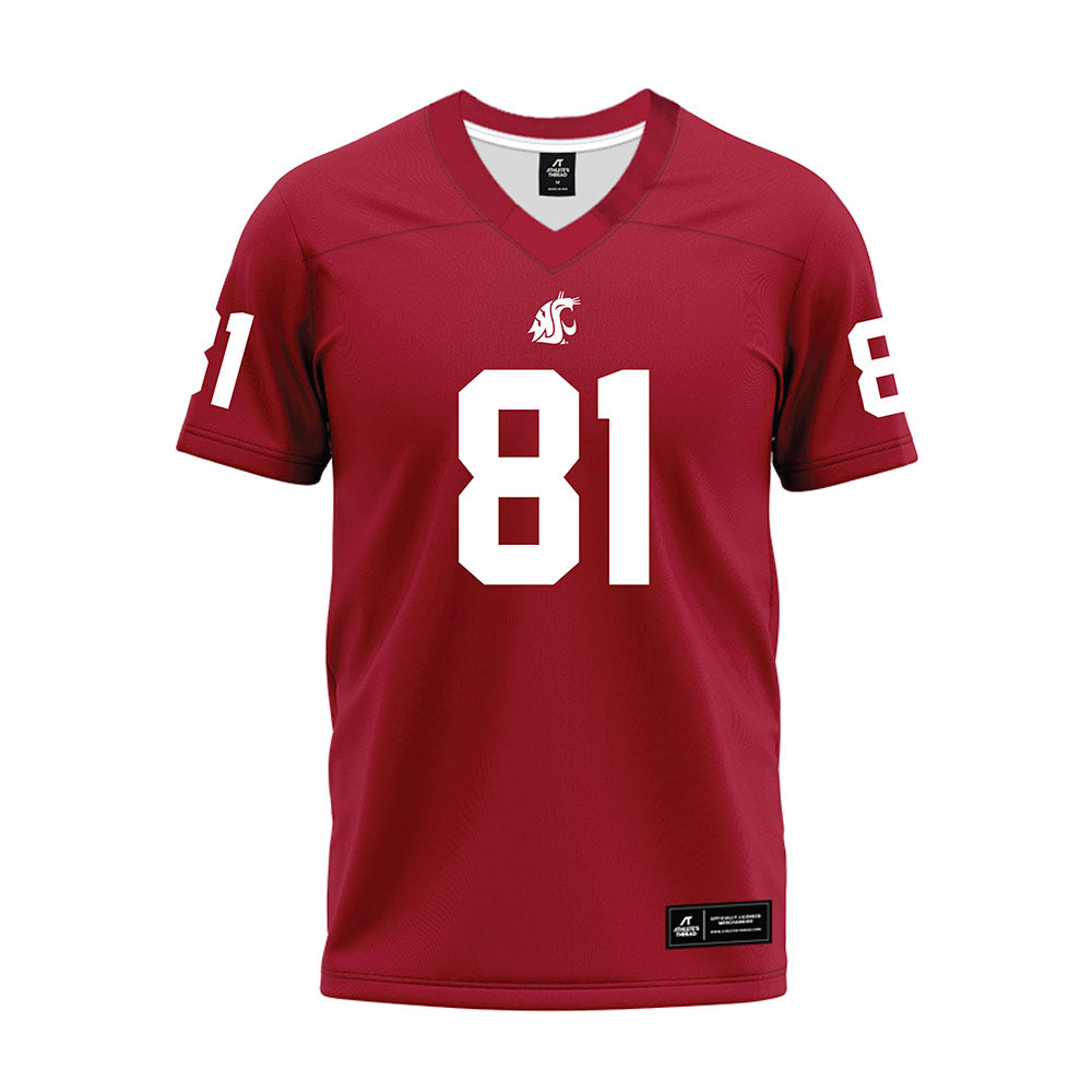 WSU - NCAA Football : Peyton Read - Cardinal Premium Football Jersey-0