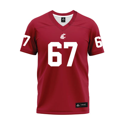WSU - NCAA Football : Jonny Lester - Cardinal Premium Football Jersey-0