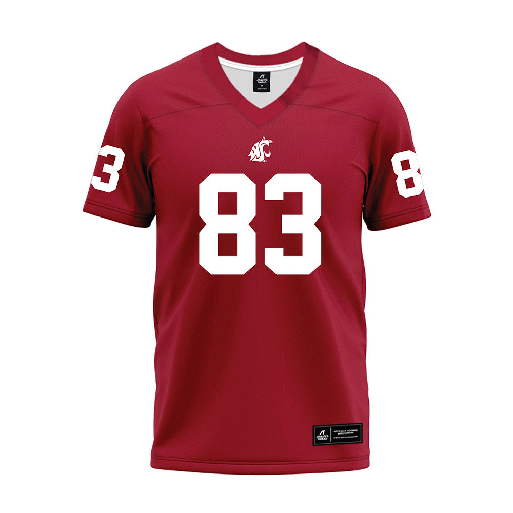 WSU - NCAA Football : Ademola Faleye - Cardinal Premium Football Jersey-0