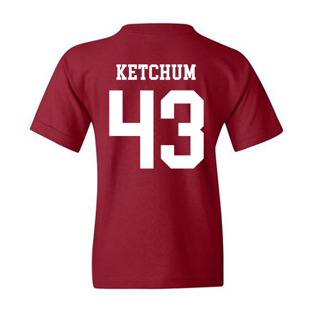 Alabama - NCAA Baseball : Jack Ketchum - Classic Shersey Youth T-Shirt-1