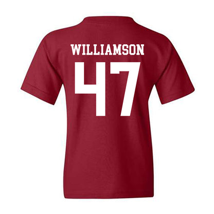 Alabama - NCAA Baseball : Jojo Williamson - Classic Shersey Youth T-Shirt-1