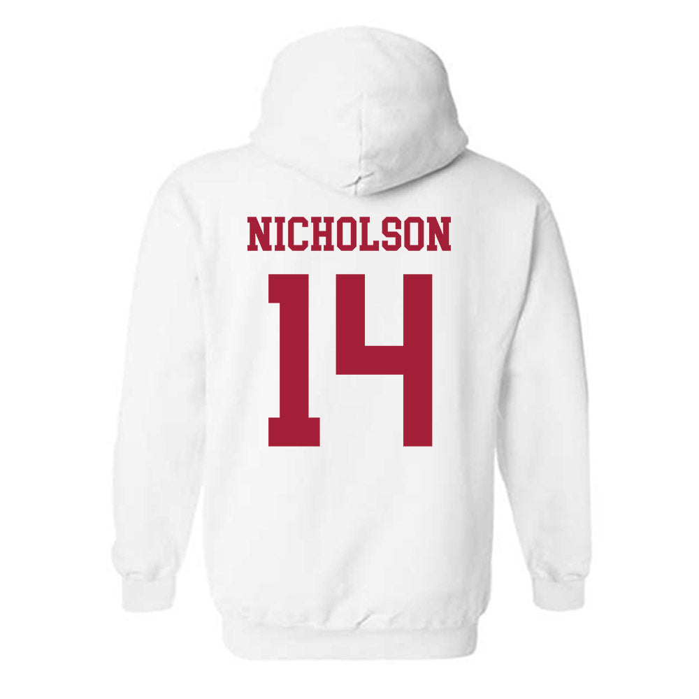 Alabama - NCAA Football : Graham Nicholson - Vintage Shersey Hooded Sweatshirt