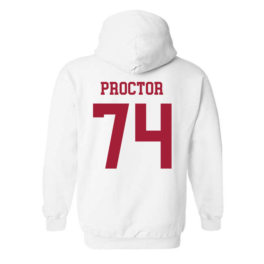 Alabama - NCAA Football : Kadyn Proctor - Vintage Shersey Hooded Sweatshirt