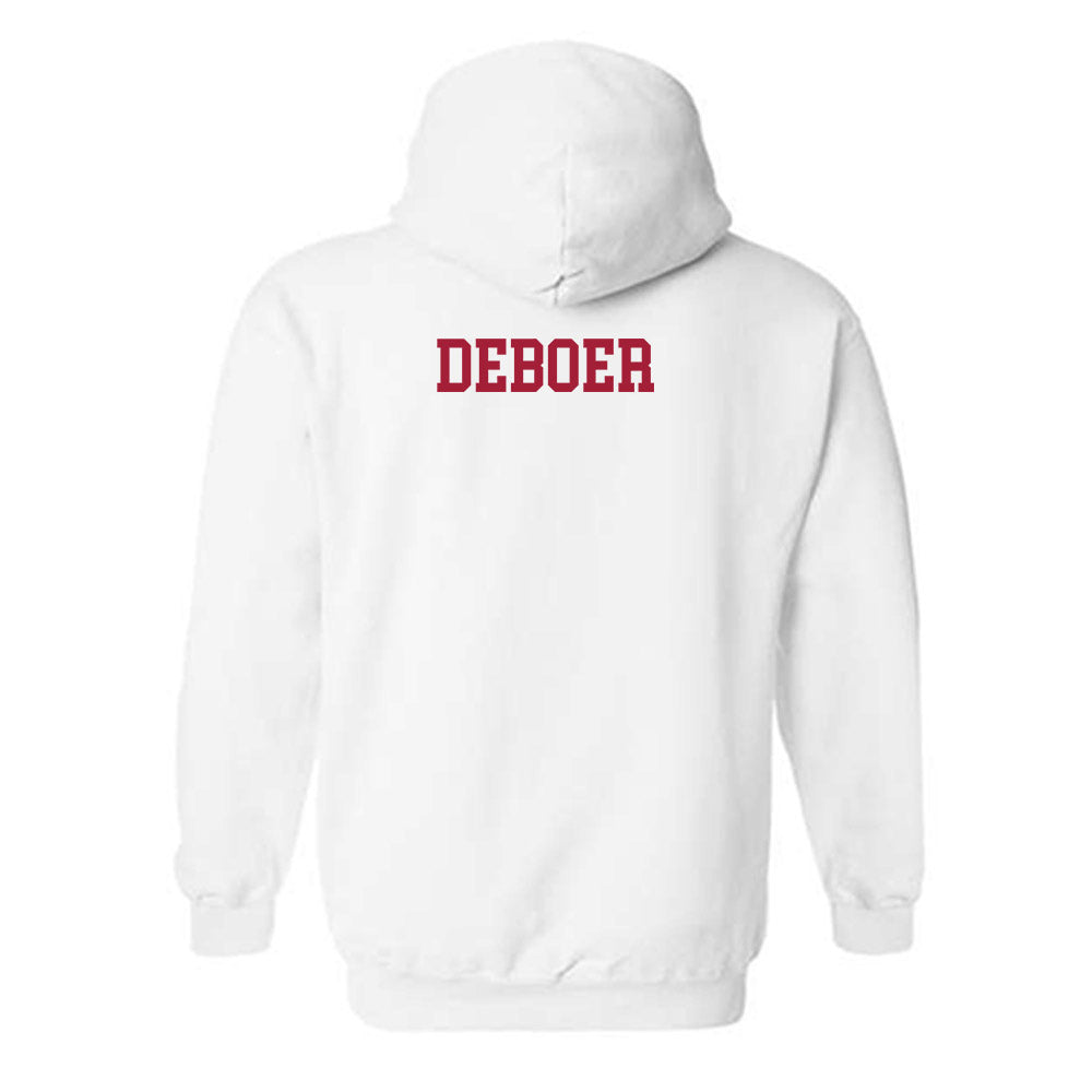 Alabama - NCAA Football : Kalen DeBoer - Vintage Shersey Hooded Sweatshirt