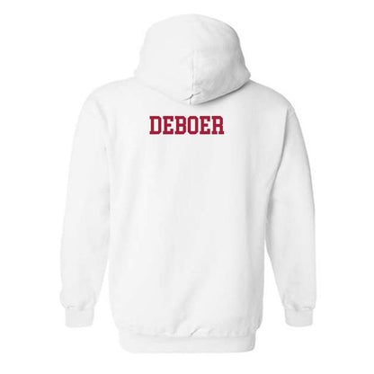 Alabama - NCAA Football : Kalen DeBoer - Vintage Shersey Hooded Sweatshirt