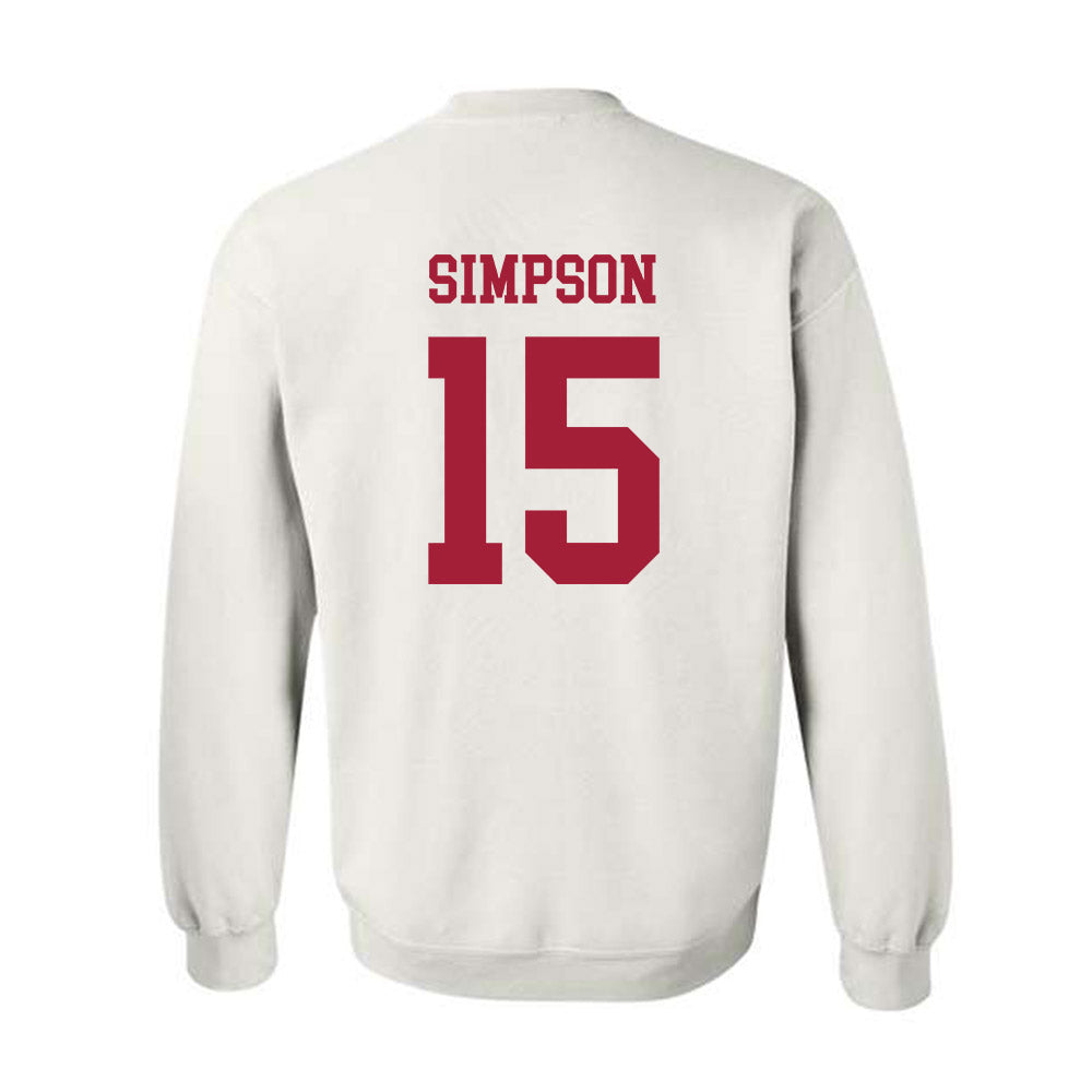 Alabama - NCAA Football : Ty Simpson - Vintage Shersey Crewneck Sweatshirt