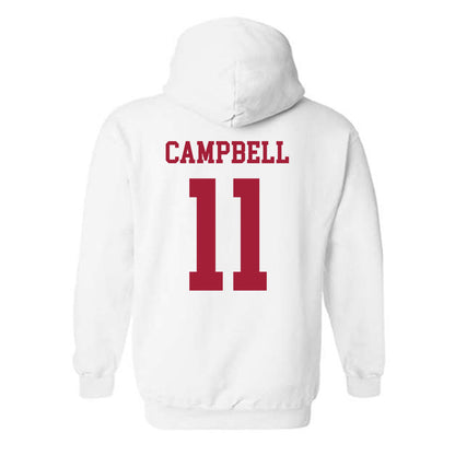 Alabama - NCAA Football : Jihaad Campbell - Vintage Shersey Hooded Sweatshirt