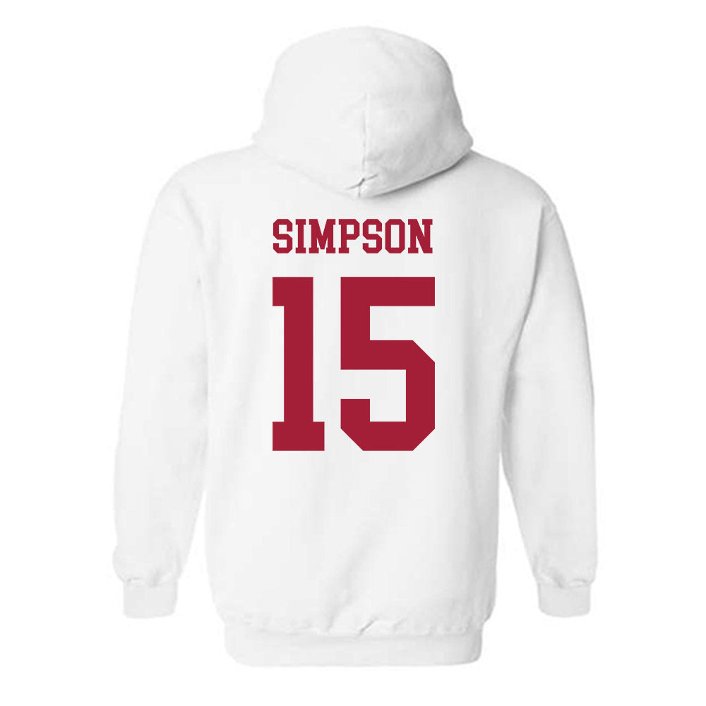 Alabama - NCAA Football : Ty Simpson - Vintage Shersey Hooded Sweatshirt