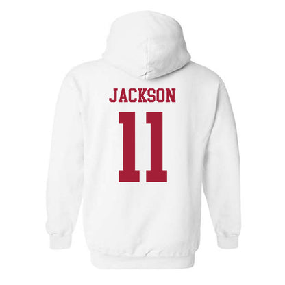 Alabama - NCAA Football : Ian Jackson - Vintage Shersey Hooded Sweatshirt-1