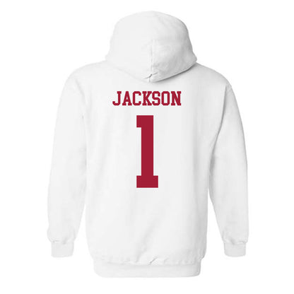 Alabama - NCAA Football : Domani Jackson - Vintage Shersey Hooded Sweatshirt