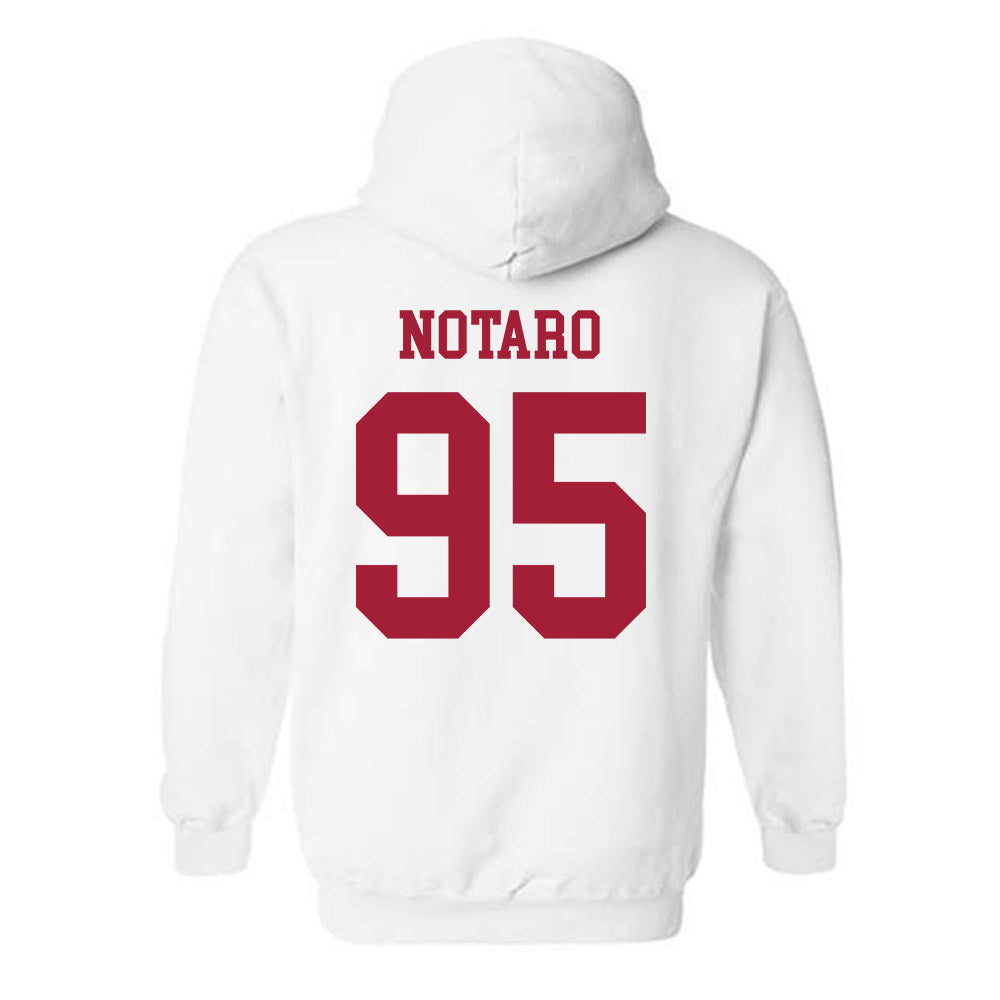 Alabama - NCAA Football : Peter Notaro - Vintage Shersey Hooded Sweatshirt-1