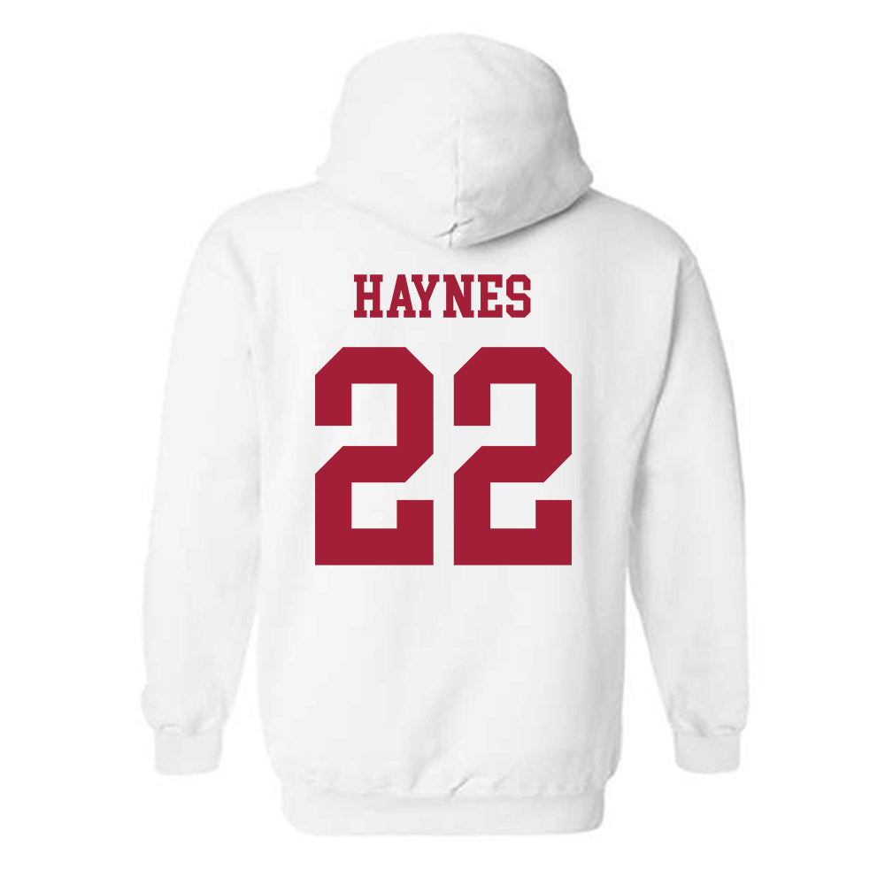 Alabama - NCAA Football : Justice Haynes - Vintage Shersey Hooded Sweatshirt