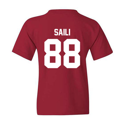 Arkansas - NCAA Football : Danny Saili - Sports Shersey Youth T-Shirt-1