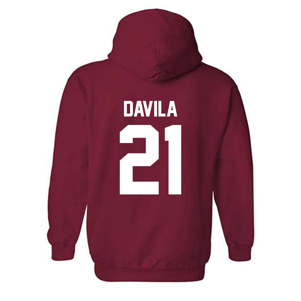 Arkansas - NCAA Football : Keshawn Davila - Sports Shersey Hooded Sweatshirt-1