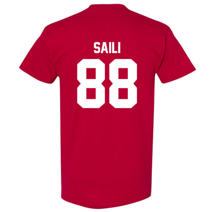 Arkansas - NCAA Football : Danny Saili - Sports Shersey T-Shirt-1