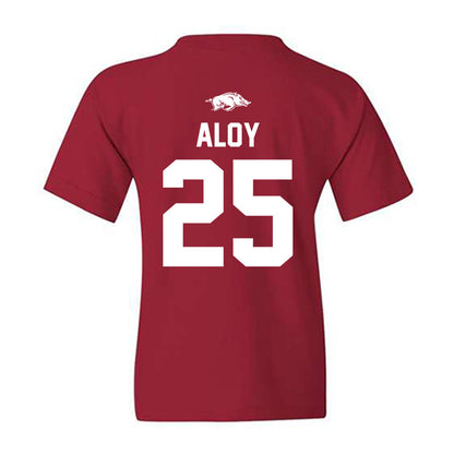 Arkansas - NCAA Baseball : Kuhio Aloy - Classic Shersey Youth T-Shirt-1
