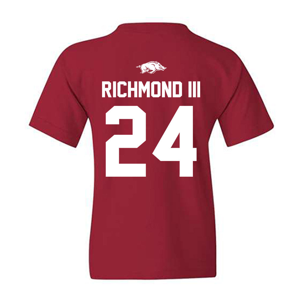 Arkansas - NCAA Men's Basketball : Billy Richmond III - Classic Shersey Youth T-Shirt-1