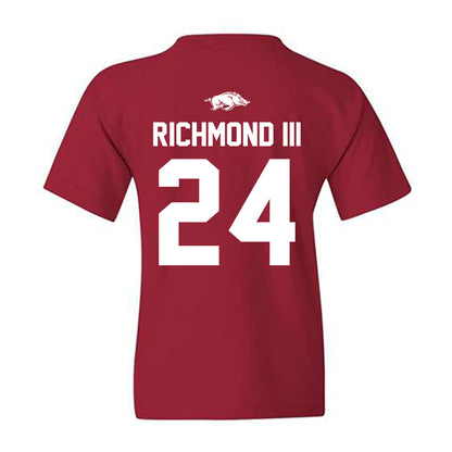 Arkansas - NCAA Men's Basketball : Billy Richmond III - Classic Shersey Youth T-Shirt-1