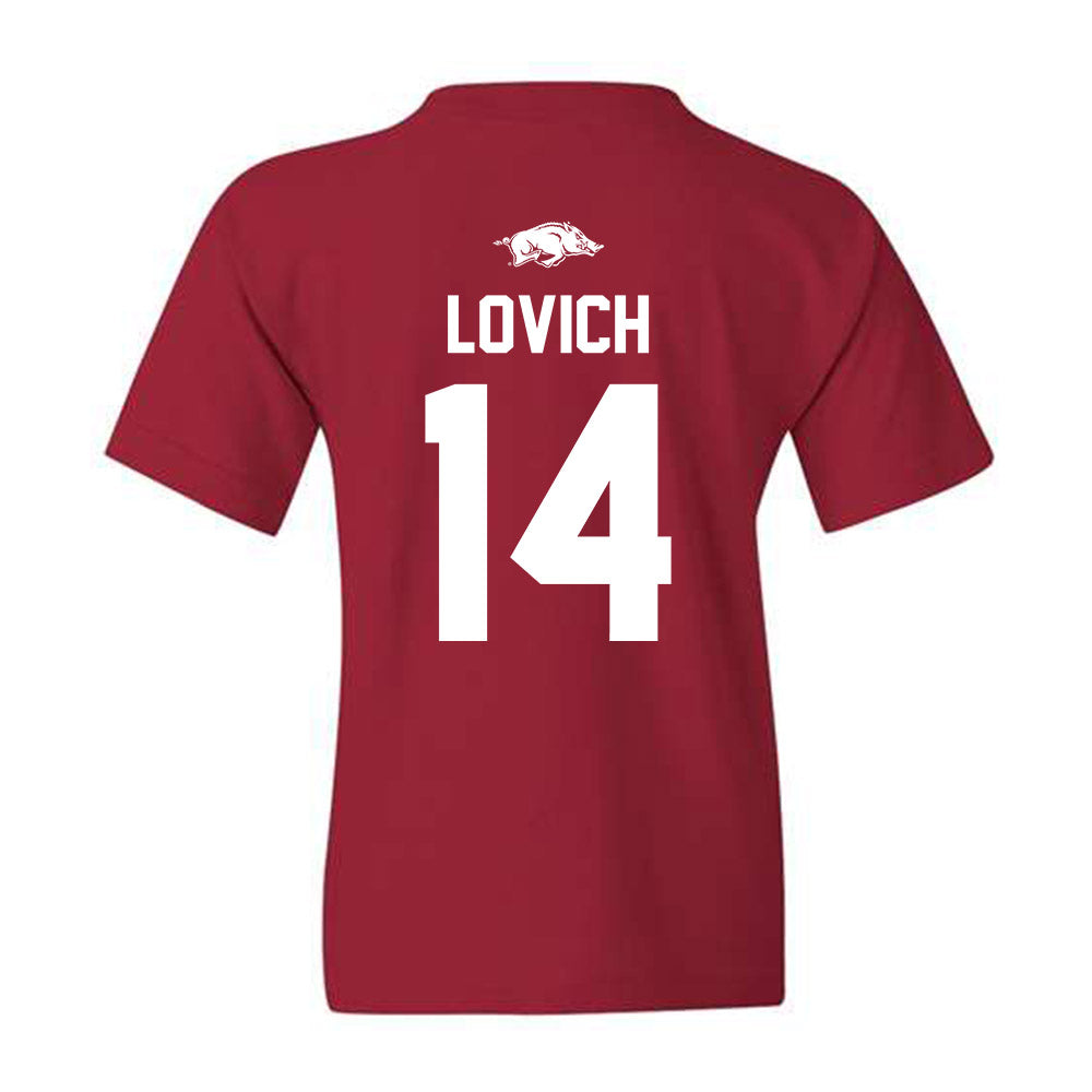 Arkansas - NCAA Baseball : Ross Lovich - Youth T-Shirt