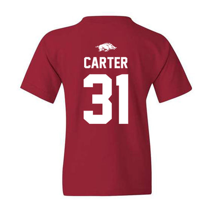 Arkansas - NCAA Baseball : Dylan Carter - Youth T-Shirt