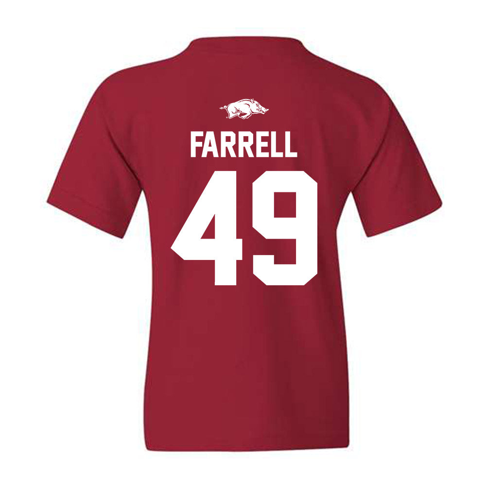 Arkansas - NCAA Baseball : Jackson Farrell - Classic Shersey Youth T-Shirt