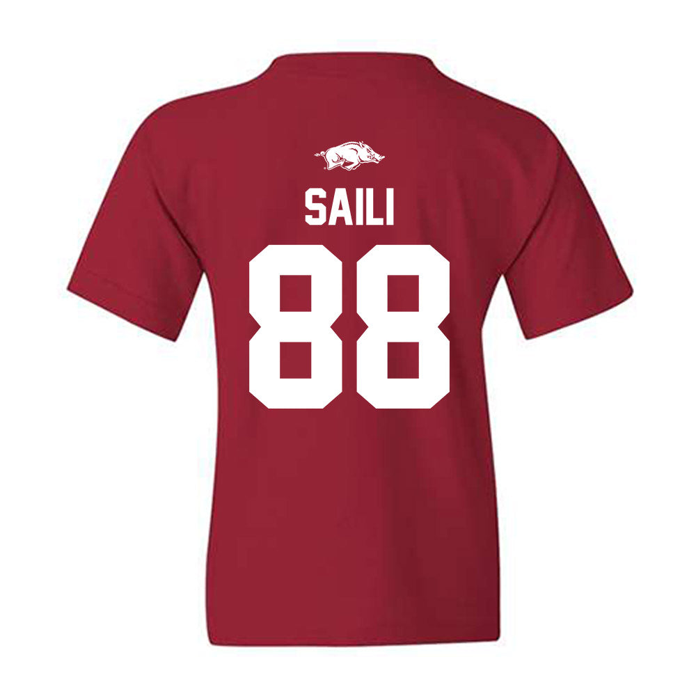 Arkansas - NCAA Football : Danny Saili - Classic Shersey Youth T-Shirt-1