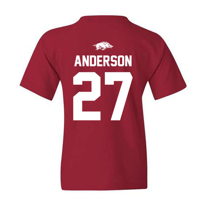 Arkansas - NCAA Women's Soccer : Dejionee Anderson - Classic Shersey Youth T-Shirt
