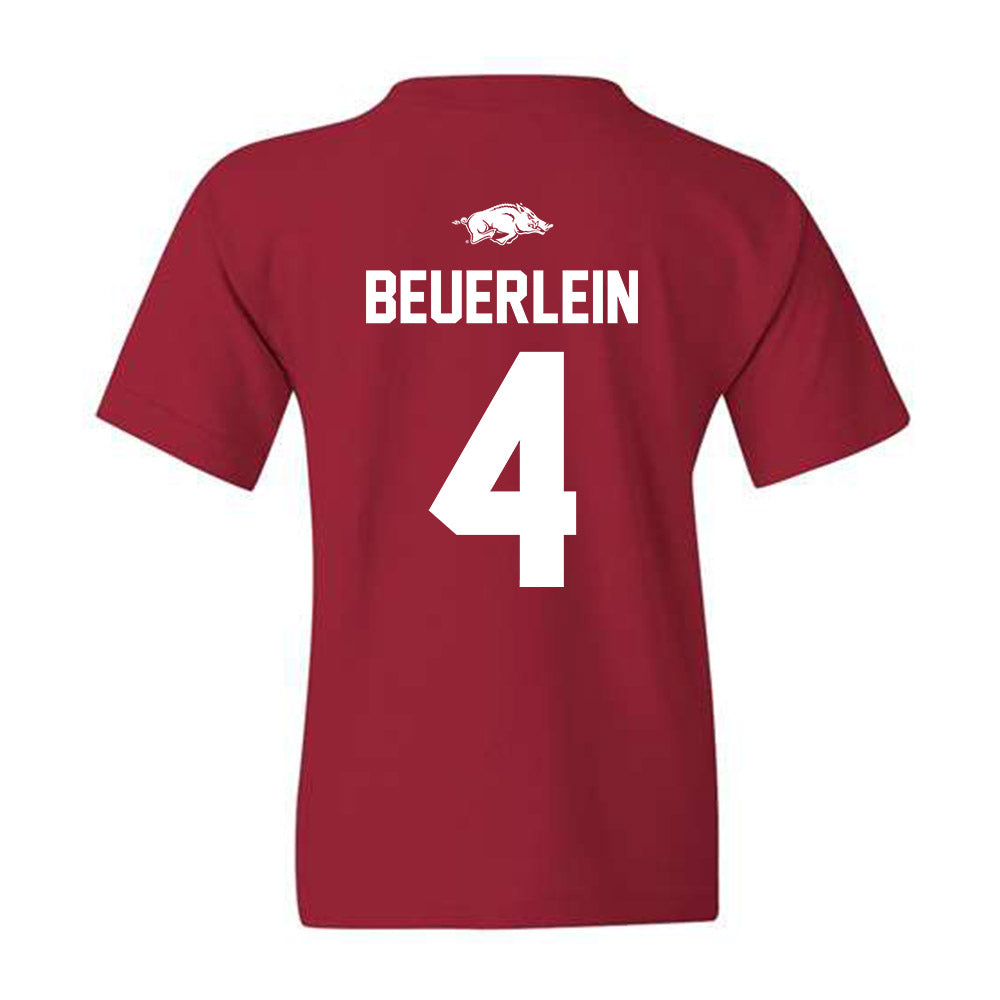 Arkansas - NCAA Softball : Reis Beuerlein - Youth T-Shirt