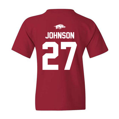 Arkansas - NCAA Football : Ahkhari Johnson - Classic Shersey Youth T-Shirt