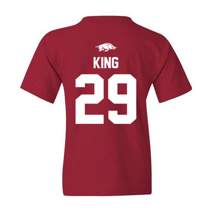 Arkansas - NCAA Women's Soccer : Audrey King - Youth T-Shirt